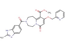 methyl 3-[(2-methyl-1H-benzimidazol-6-yl)carbonyl]-7-oxo-9-(2-pyridinylmethoxy)-1,2,3,4,5,7-hexahydropyrido[1,2-d][1,4]diazepine-10-carboxylate