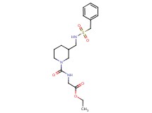 ethyl N-[(3-{[(benzylsulfonyl)amino]methyl}-1-piperidinyl)carbonyl]glycinate