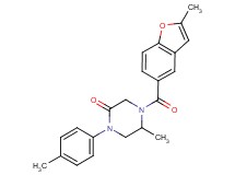 5-methyl-4-[(2-methyl-1-benzofuran-5-yl)carbonyl]-1-(4-methylphenyl)-2-piperazinone