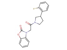 3-{2-[3-(2-fluorophenyl)-1-pyrrolidinyl]-2-oxoethyl}-1,3-benzoxazol-2(3H)-one