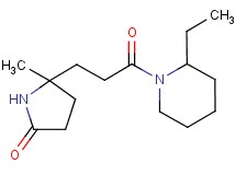 5-[3-(2-ethyl-1-piperidinyl)-3-oxopropyl]-5-methyl-2-pyrrolidinone