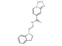 N-[2-(2,3-dihydro-1H-indol-1-yl)ethyl]tetrazolo[1,5-a]pyridine-7-carboxamide