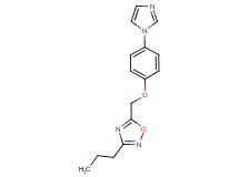 5-{[4-(1H-imidazol-1-yl)phenoxy]methyl}-3-propyl-1,2,4-oxadiazole