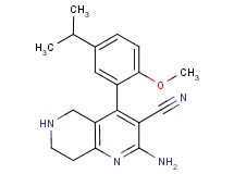 2-amino-4-(5-isopropyl-2-methoxyphenyl)-5,6,7,8-tetrahydro-1,6-naphthyridine-3-carbonitrile