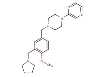 2-{4-[4-methoxy-3-(pyrrolidin-1-ylmethyl)benzyl]piperazin-1-yl}pyrazine