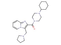 2-[(4-cyclohexyl-1-piperazinyl)carbonyl]-3-(1-pyrrolidinylmethyl)imidazo[1,2-a]pyridine