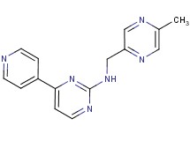 N-[(5-methyl-2-pyrazinyl)methyl]-4-(4-pyridinyl)-2-pyrimidinamine