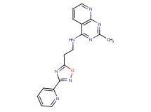2-methyl-N-[2-(3-pyridin-2-yl-1,2,4-oxadiazol-5-yl)ethyl]pyrido[2,3-d]pyrimidin-4-amine
