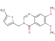6,7-dimethoxy-3-[(5-methyl-2-thienyl)methyl]quinazolin-4(3H)-one