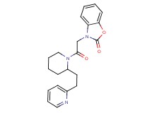 3-{2-oxo-2-[2-(2-pyridin-2-ylethyl)piperidin-1-yl]ethyl}-1,3-benzoxazol-2(3H)-one