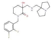 1-(2,3-difluorobenzyl)-3-hydroxy-3-{[(tetrahydro-1H-pyrrolizin-7a(5H)-ylmethyl)amino]methyl}piperidin-2-one