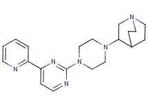 3-{4-[4-(2-pyridinyl)-2-pyrimidinyl]-1-piperazinyl}quinuclidine