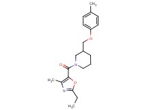 1-[(2-ethyl-4-methyl-1,3-oxazol-5-yl)carbonyl]-3-[(4-methylphenoxy)methyl]piperidine