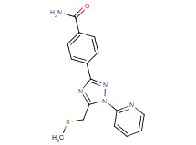 4-{5-[(methylthio)methyl]-1-pyridin-2-yl-1H-1,2,4-triazol-3-yl}benzamide