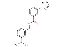 N-[3-(dimethylamino)benzyl]-3-(1H-pyrazol-1-yl)benzamide