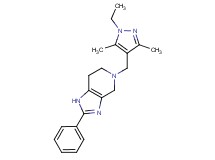 5-[(1-ethyl-3,5-dimethyl-1H-pyrazol-4-yl)methyl]-2-phenyl-4,5,6,7-tetrahydro-1H-imidazo[4,5-c]pyridine