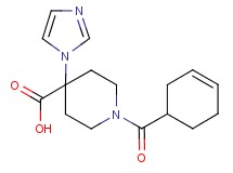 1-(cyclohex-3-en-1-ylcarbonyl)-4-(1H-imidazol-1-yl)piperidine-4-carboxylic acid