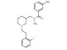 N-({1-[2-(2-fluorophenyl)ethyl]-3-piperidinyl}methyl)-N,3-dimethylbenzamide
