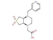 [(4aS*,7aR*)-6,6-dioxido-4-(3-pyridinylmethyl)hexahydrothieno[3,4-b]pyrazin-1(2H)-yl]acetic acid