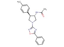 N-[(3S*,4R*)-4-(4-methylphenyl)-1-(5-phenyl-1,2,4-oxadiazol-3-yl)-3-pyrrolidinyl]acetamide