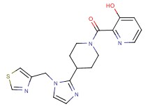 2-({4-[1-(1,3-thiazol-4-ylmethyl)-1H-imidazol-2-yl]-1-piperidinyl}carbonyl)-3-pyridinol