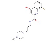 8-fluoro-4-hydroxy-N-[3-(4-methyl-1-piperazinyl)propyl]-2-quinolinecarboxamide
