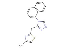 3-[(4-methyl-1,3-thiazol-2-yl)methyl]-4-(1-naphthyl)-4H-1,2,4-triazole