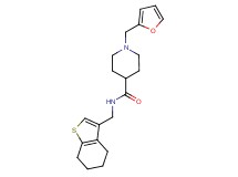 1-(2-furylmethyl)-N-(4,5,6,7-tetrahydro-1-benzothien-3-ylmethyl)-4-piperidinecarboxamide