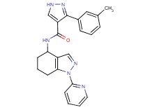 3-(3-methylphenyl)-N-[1-(2-pyridinyl)-4,5,6,7-tetrahydro-1H-indazol-4-yl]-1H-pyrazole-4-carboxamide