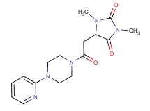 1,3-dimethyl-5-{2-oxo-2-[4-(2-pyridinyl)-1-piperazinyl]ethyl}-2,4-imidazolidinedione