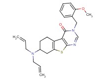 7-(diallylamino)-3-(2-methoxybenzyl)-5,6,7,8-tetrahydro[1]benzothieno[2,3-d]pyrimidin-4(3H)-one