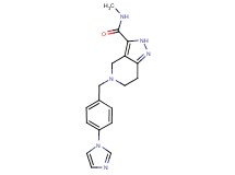 5-[4-(1H-imidazol-1-yl)benzyl]-N-methyl-4,5,6,7-tetrahydro-2H-pyrazolo[4,3-c]pyridine-3-carboxamide