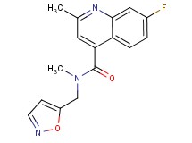 7-fluoro-N-(5-isoxazolylmethyl)-N,2-dimethyl-4-quinolinecarboxamide
