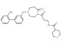 N-(2-{7-[(2'-methyl-3-biphenylyl)methyl]-6,7,8,9-tetrahydro-5H-[1,2,4]triazolo[4,3-d][1,4]diazepin-3-yl}ethyl)tetrahydro-2H-pyran-4-carboxamide