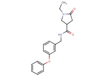 1-ethyl-5-oxo-N-(3-phenoxybenzyl)-3-pyrrolidinecarboxamide