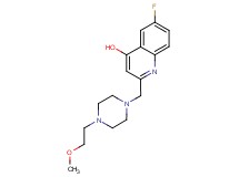 6-fluoro-2-{[4-(2-methoxyethyl)piperazin-1-yl]methyl}quinolin-4-ol