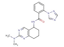 N-[2-(dimethylamino)-5,6,7,8-tetrahydroquinazolin-5-yl]-2-(1H-1,2,4-triazol-1-yl)benzamide