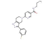 6-[3-(3-fluorophenyl)-1,4,6,7-tetrahydro-5H-pyrazolo[4,3-c]pyridin-5-yl]-N-propylnicotinamide