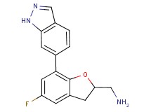 1-[5-fluoro-7-(1H-indazol-6-yl)-2,3-dihydro-1-benzofuran-2-yl]methanamine