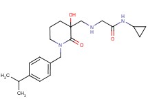 N~1~-cyclopropyl-N~2~-{[3-hydroxy-1-(4-isopropylbenzyl)-2-oxopiperidin-3-yl]methyl}glycinamide