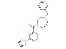 1-[3-(1H-pyrazol-1-yl)benzoyl]-4-(3-pyridinylmethyl)-1,4-diazepane