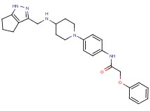 2-phenoxy-N-(4-{4-[(1,4,5,6-tetrahydrocyclopenta[c]pyrazol-3-ylmethyl)amino]-1-piperidinyl}phenyl)acetamide