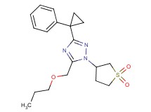 1-(1,1-dioxidotetrahydro-3-thienyl)-3-(1-phenylcyclopropyl)-5-(propoxymethyl)-1H-1,2,4-triazole