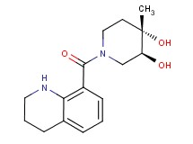 (3S*,4S*)-4-methyl-1-(1,2,3,4-tetrahydroquinolin-8-ylcarbonyl)piperidine-3,4-diol