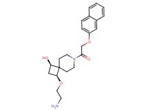(1R*,3S*)-3-(2-aminoethoxy)-7-[(2-naphthyloxy)acetyl]-7-azaspiro[3.5]nonan-1-ol