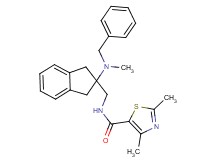 N-({2-[benzyl(methyl)amino]-2,3-dihydro-1H-inden-2-yl}methyl)-2,4-dimethyl-1,3-thiazole-5-carboxamide