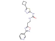 N-(5-cyclobutyl-1,3,4-thiadiazol-2-yl)-N'-[2-(3-pyridin-3-yl-1,2,4-oxadiazol-5-yl)ethyl]urea