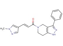 5-[(2E)-3-(1-methyl-1H-pyrazol-4-yl)prop-2-enoyl]-3-phenyl-4,5,6,7-tetrahydro-1H-pyrazolo[4,3-c]pyridine