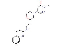 2-methyl-5-{2-[2-(2-quinolinylamino)ethyl]-4-morpholinyl}-3(2H)-pyridazinone