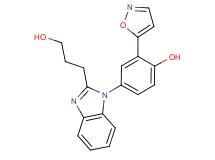 4-[2-(3-hydroxypropyl)-1H-benzimidazol-1-yl]-2-isoxazol-5-ylphenol
